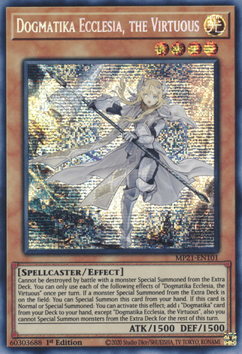 Dogmatika Ecclesia, the Virtuous - MP21-EN101 Prismatic Secret Rare 1st Edition