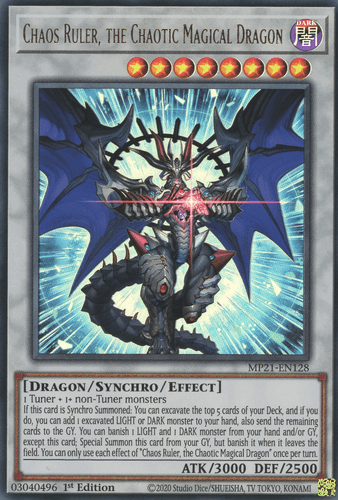 Chaos Ruler, the Chaotic Magical Dragon - MP21-EN128 Ultra Rare 1st Edition