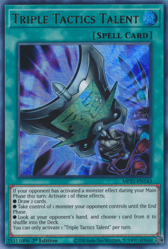 Triple Tactics Talent - MP21-EN143 Ultra Rare 1st Edition