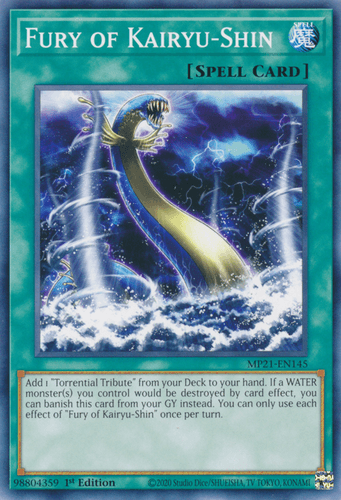 Fury of Kairyu-Shin - MP21-EN145 Common 1st Edition