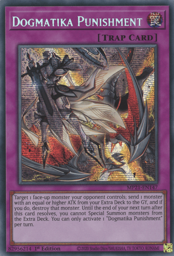 Dogmatika Punishment - MP21-EN147 Prismatic Secret Rare 1st Edition