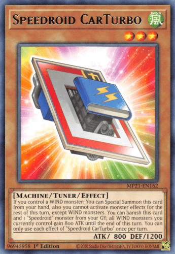 Speedroid CarTurbo - MP21-EN162 Rare 1st Edition