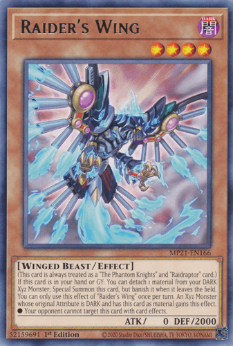 Raider's Wing - MP21-EN166 Rare 1st Edition