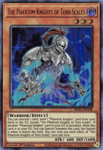 The Phantom Knights of Torn Scales - MP21-EN168 Ultra Rare 1st Edition