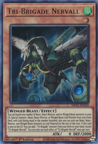 Tri-Brigade Nervall - MP21-EN169 Ultra Rare 1st Edition