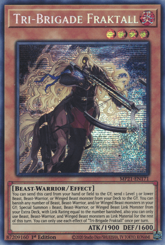 Tri-Brigade Fraktall - MP21-EN171 Prismatic Secret Rare 1st Edition
