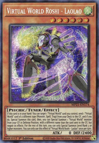 Virtual World Roshi - Laolao - MP21-EN174 Prismatic Secret Rare 1st Edition