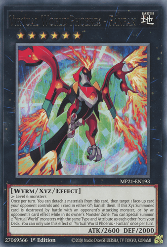 Virtual World Phoenix - Fanfan - MP21-EN193 Rare 1st Edition