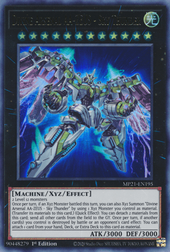 Divine Arsenal AA-ZEUS - Sky Thunder - MP21-EN195 Ultra Rare 1st Edition