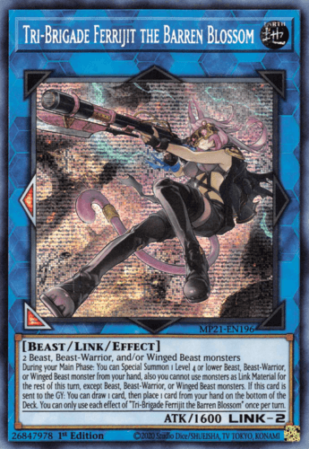 Tri-Brigade Ferrijit the Barren Blossom - MP21-EN196 Prismatic Secret Rare 1st Edition