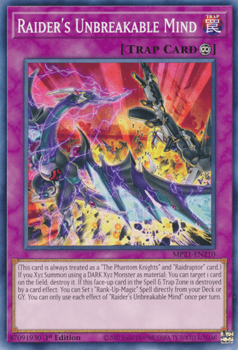Raider's Unbreakable Mind - MP21-EN210 Common 1st Edition