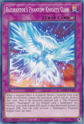 Raidraptor's Phantom Knights Claw - MP21-EN211 Common 1st Edition