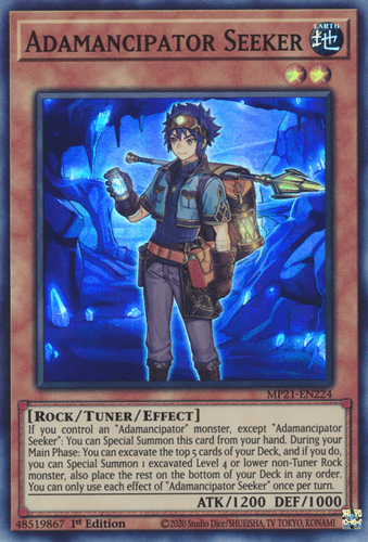 Adamancipator Seeker - MP21-EN224 Super Rare 1st Edition
