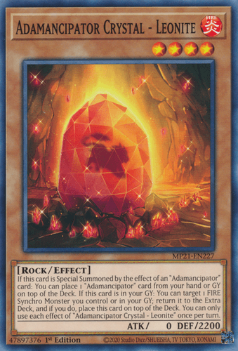Adamancipator Crystal - Leonite - MP21-EN227 Common 1st Edition