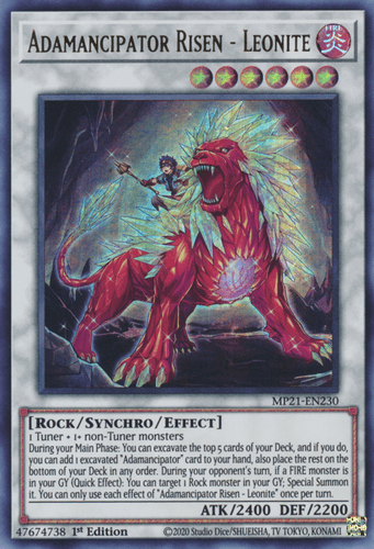 Adamancipator Risen - Leonite - MP21-EN230 Ultra Rare 1st Edition