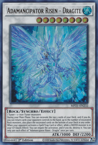 Adamancipator Risen - Dragite - MP21-EN232 Ultra Rare 1st Edition