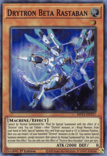 Drytron Beta Rastaban - MP21-EN237 Super Rare 1st Edition