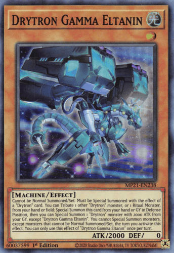 Drytron Gamma Eltanin - MP21-EN238 Super Rare 1st Edition