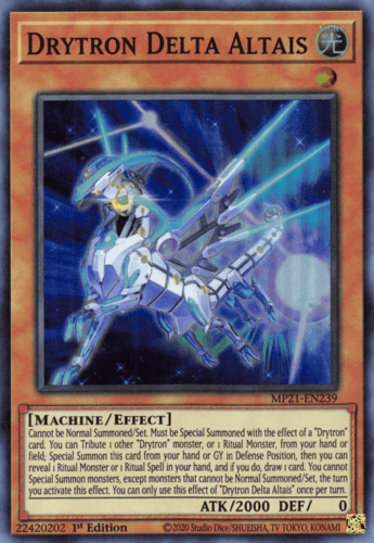 Drytron Delta Altais - MP21-EN239 Super Rare 1st Edition