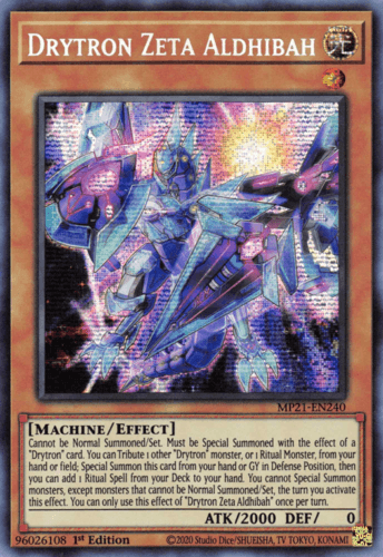 Drytron Zeta Aldhibah - MP21-EN240 Prismatic Secret Rare 1st Edition