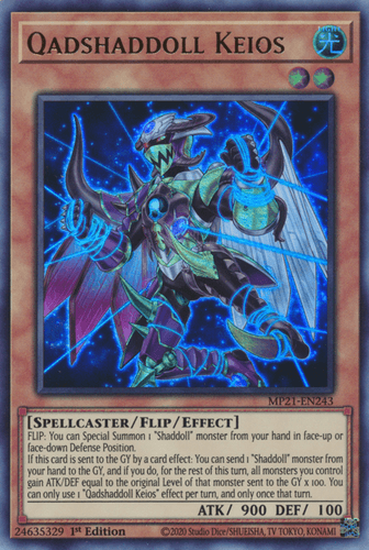 Qadshaddoll Keios - MP21-EN243 Ultra Rare 1st Edition
