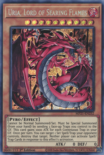Uria, Lord of Searing Flames - MP21-EN252 Prismatic Secret Rare 1st Edition