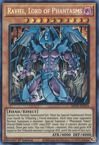 Raviel, Lord of Phantasms - MP21-EN254 Prismatic Secret Rare 1st Edition