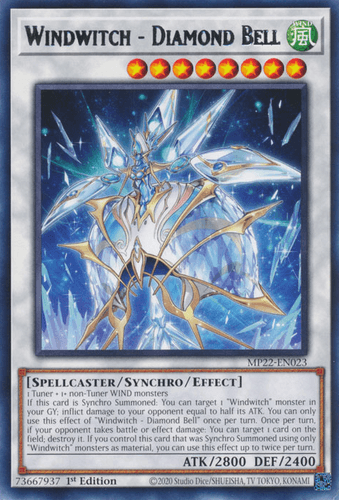 Windwitch - Diamond Bell - MP22-EN023 Rare 1st Edition