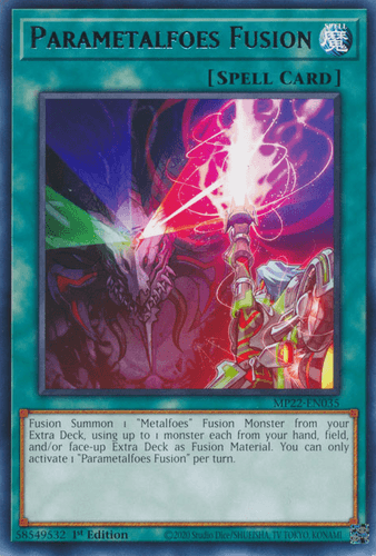 Parametalfoes Fusion - MP22-EN035 Rare 1st Edition