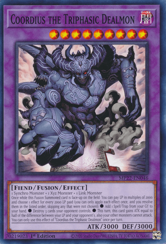 Coordius the Triphasic Dealmon - MP22-EN046 Common 1st Edition