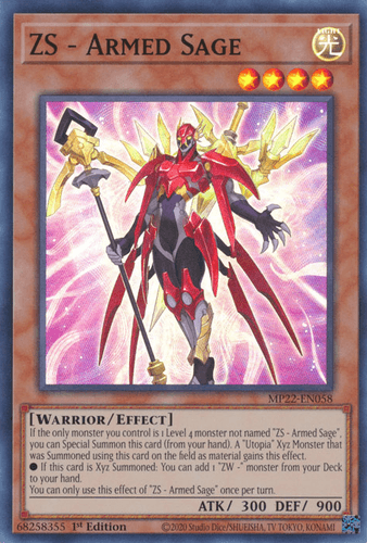 ZS - Armed Sage - MP22-EN058 Super Rare 1st Edition