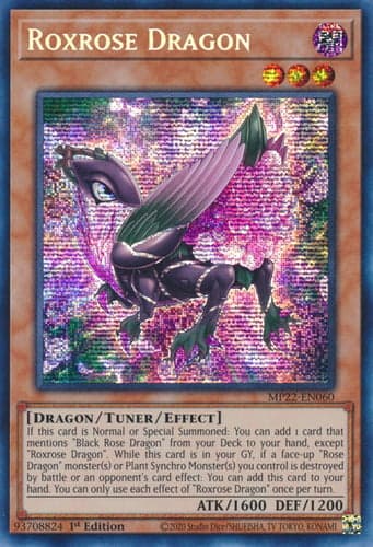 Roxrose Dragon - MP22-EN060 Prismatic Secret Rare 1st Edition