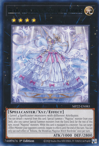 Rilliona, the Wondrous Magistus Witch Wardrobe - MP22-EN083 Rare 1st Edition