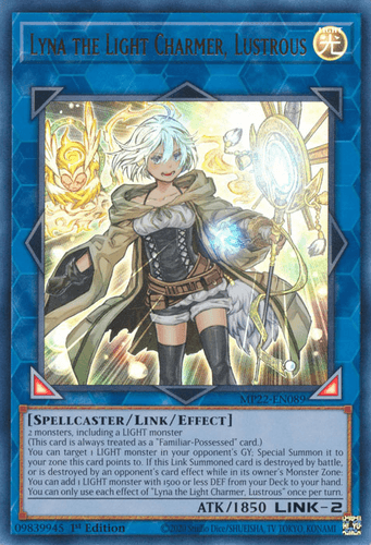 Lyna the Light Charmer, Lustrous - MP22-EN089 Ultra Rare 1st Edition