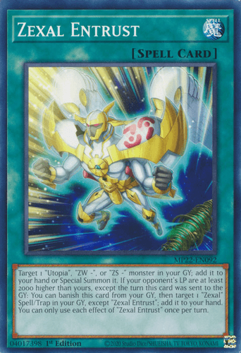 Zexal Entrust - MP22-EN092 Common 1st Edition