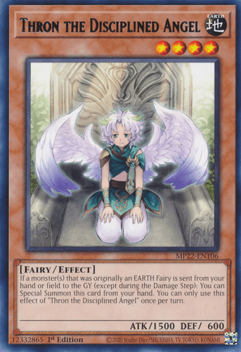 Thron the Disciplined Angel - MP22-EN106 Rare 1st Edition