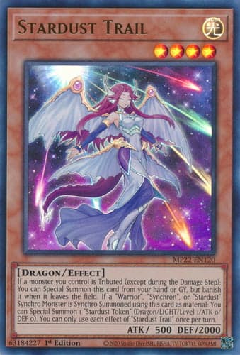 Stardust Trail - MP22-EN120 Ultra Rare 1st Edition