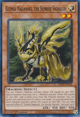 Gizmek Naganaki, the Sunrise Signaler - MP22-EN131 Common 1st Edition