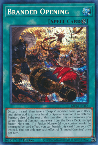 Branded Opening - MP22-EN155 Prismatic Secret Rare 1st Edition