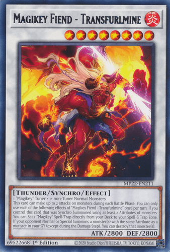 Magikey Fiend - Transfurlmine - MP22-EN211 Rare 1st Edition