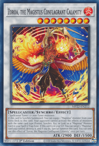 Zoroa, the Magistus Conflagrant Calamity - MP22-EN212 Common 1st Edition