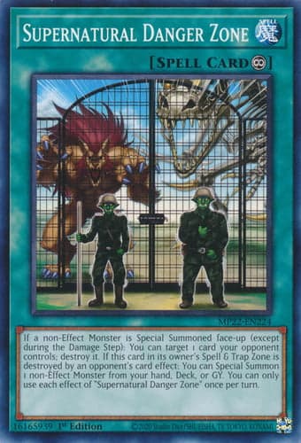 Supernatural Danger Zone - MP22-EN224 Common 1st Edition