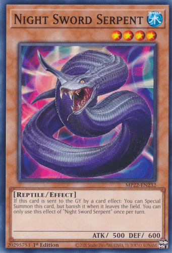 Night Sword Serpent - MP22-EN232 Common 1st Edition