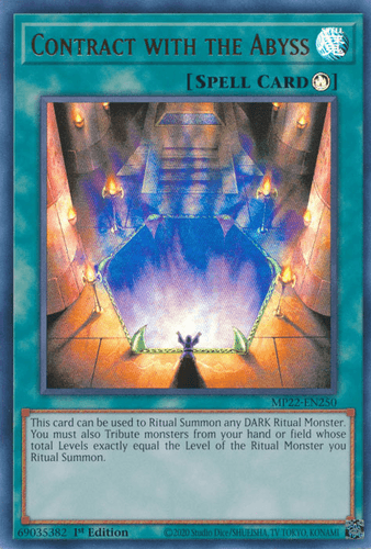 Contract with the Abyss - MP22-EN250 Ultra Rare 1st Edition