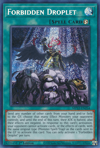Forbidden Droplet - MP22-EN254 Prismatic Secret Rare 1st Edition