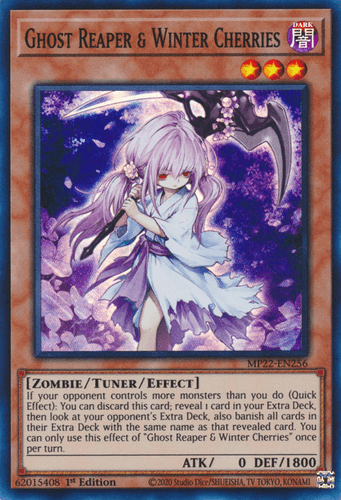 Ghost Reaper & Winter Cherries - MP22-EN256 Super Rare 1st Edition
