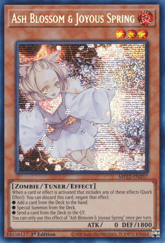 Ash Blossom & Joyous Spring - MP22-EN257 Prismatic Secret Rare 1st Edition