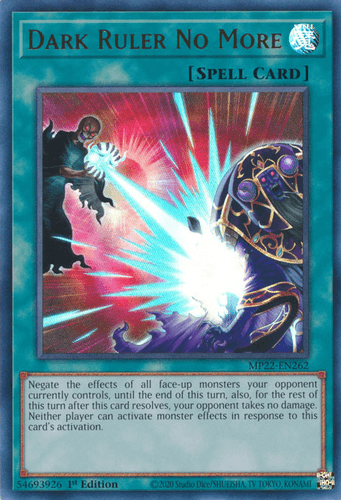 Dark Ruler No More - MP22-EN262 Ultra Rare 1st Edition