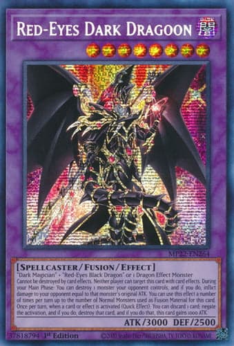 Red-Eyes Dark Dragoon - MP22-EN264 Prismatic Secret Rare 1st Edition