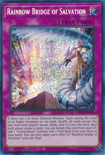 Rainbow Bridge of Salvation - MP22-EN270 Prismatic Secret Rare 1st Edition